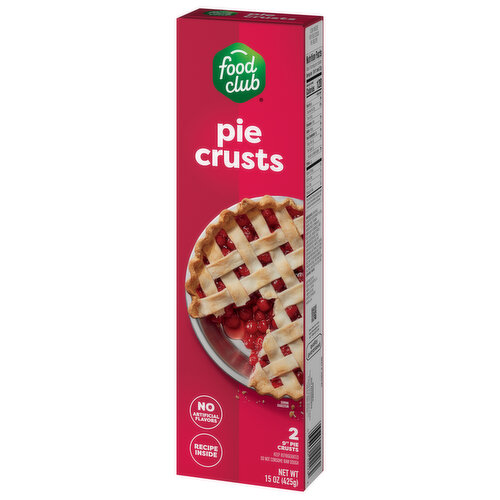 Food Club Pie Crusts, 9 Inch