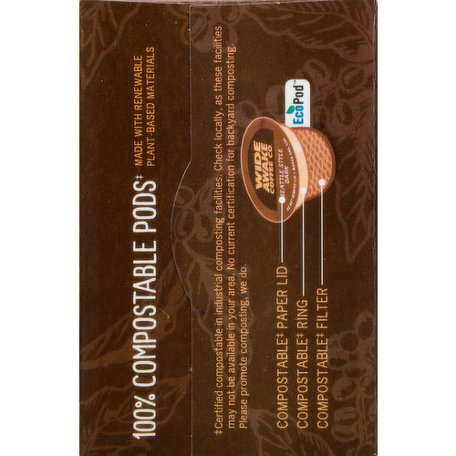 Wide Awake Coffee Co. Coffee, Very Bold, Seattle Style Dark, Single Serve Pods