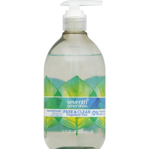 Seventh Generation Hand Wash, Natural, Free & Clean