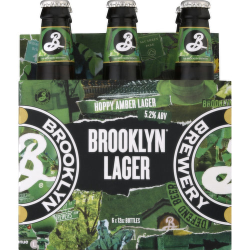 Brooklyn Brewery Beer, Hoppy Amber Lager, 6 Pack