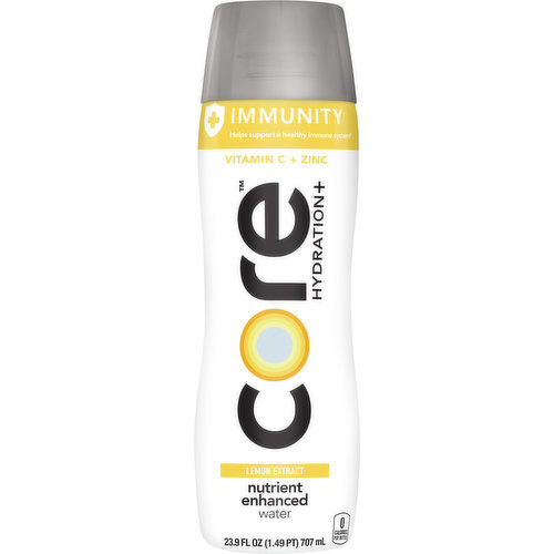 Core Hydration Water, Nutrient Enhanced, Lemon Extract