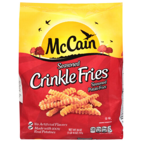 McCain Crinkle Fries, Seasoned, Potato Fries