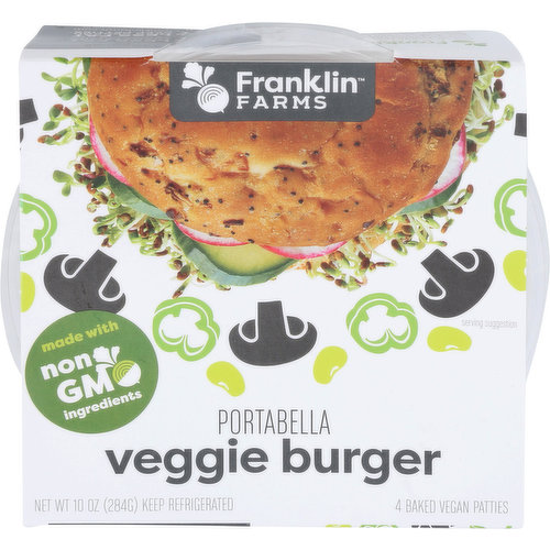 Franklin Farms Veggie Burger, Portabella