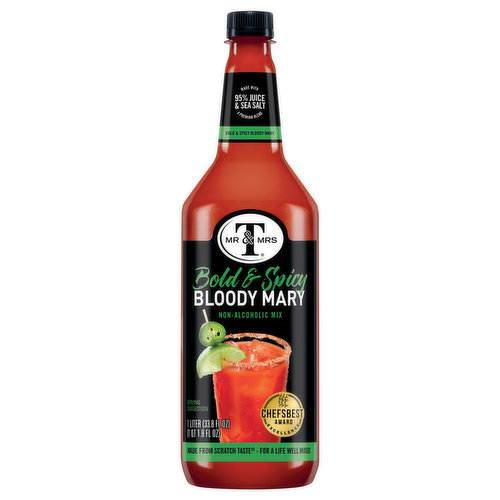Mr & Mrs T Non-Alcoholic Mix, Bloody Mary, Bold & Spicy