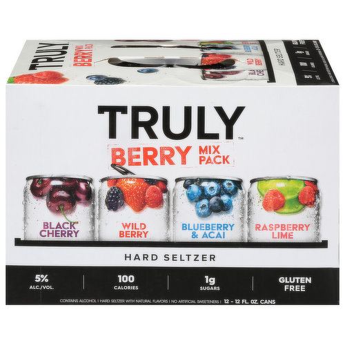 Truly Hard Seltzer, Berry, Mix Pack