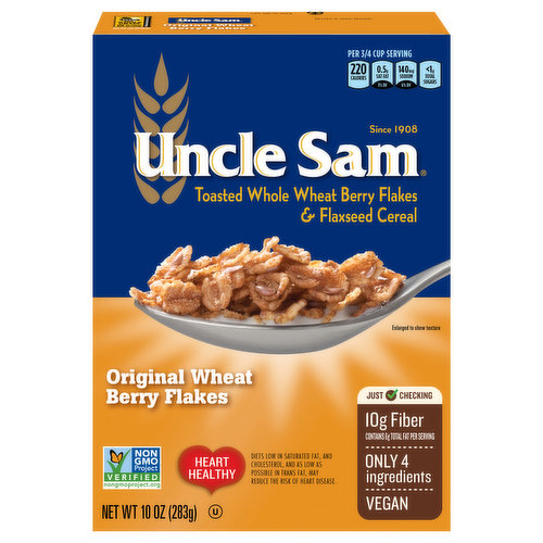 Uncle Sam Cereal, Original Wheat Berry Flakes