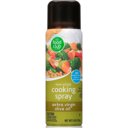 Food Club Cooking Spray, Extra Virgin Olive Oil, Non-Stick