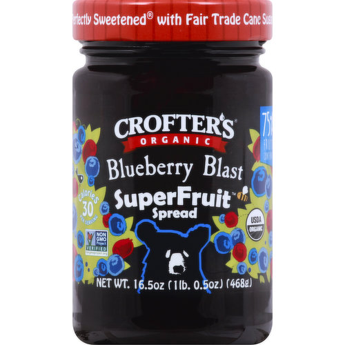 Crofters Spread, Organic, Blueberry Blast