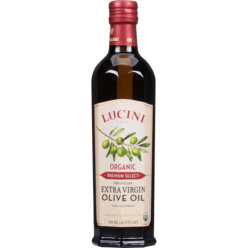 Lucini Olive Oil, Extra Virgin, Organic, 100% Italian, Premium Select