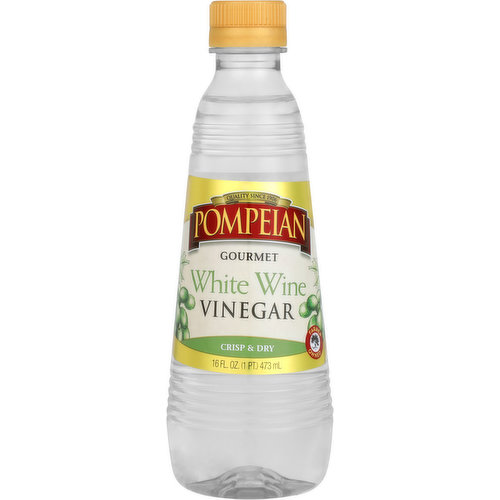 Pompeian Vinegar, Gourmet, White Wine