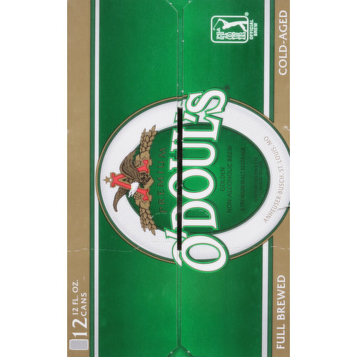 O'Doul's Malt Beverage, Non-Alcoholic Brew, Golden, Premium