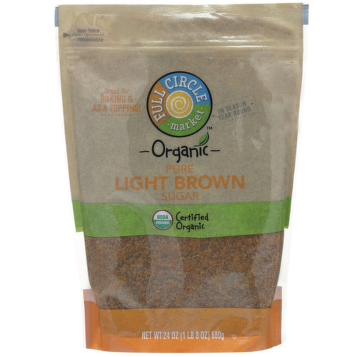 Full Circle Market Light Brown Pure Sugar