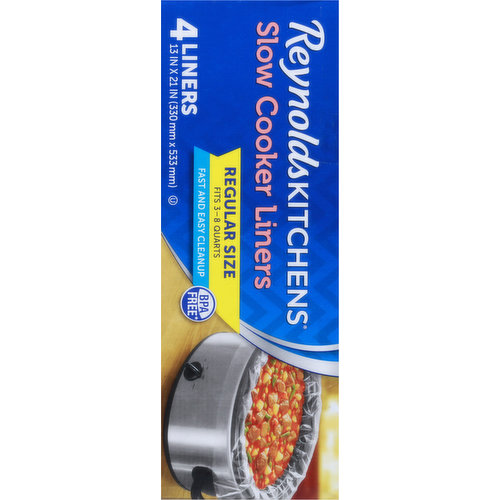 Reynolds Kitchens Slow Cooker Liners (Regular size, 4 Count)