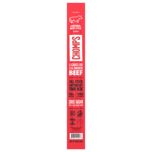 Chomps Beef Sticks, Mild, Original