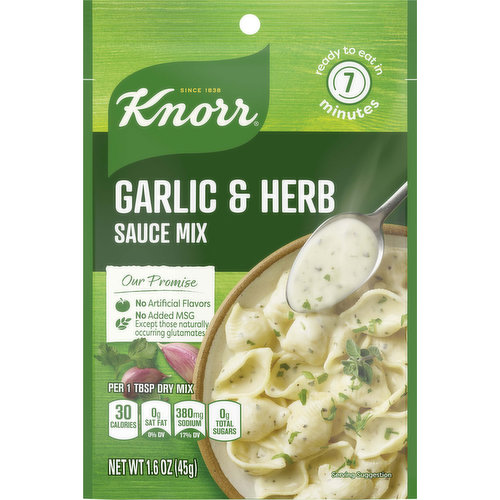 Knorr Sauce Mix, Garlic & Herb