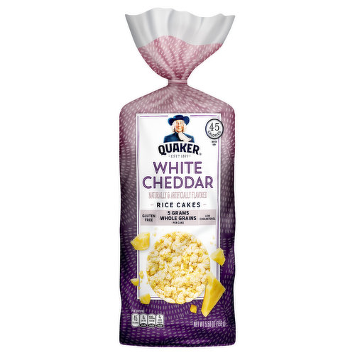 Quaker Rice Cakes, White Cheddar