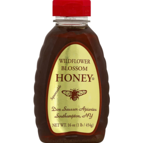 Don Sausser Apiaries Honey, Wildflower Blossom, Squeezable