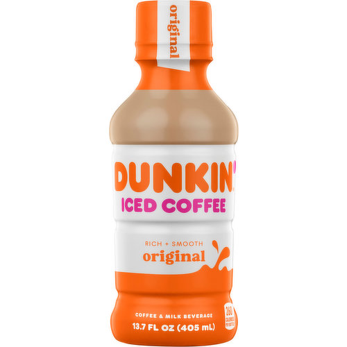 Dunkin' Iced Coffee, Original, Rich + Smooth