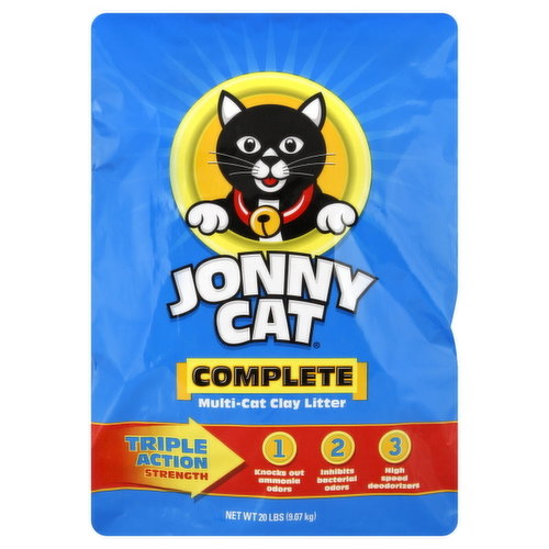 Jonny Cat Cat Litter, Multi-Cat Clay, Complete