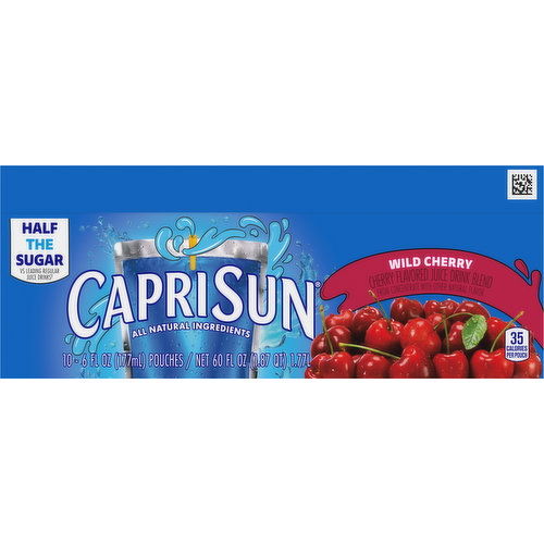 Capri Sun All Natural Juice Drink Blend, Red Berry