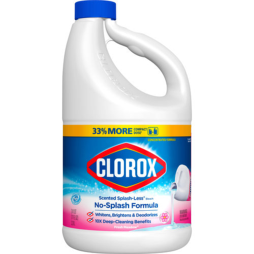 Clorox Bleach, Scented Splash-Less, Fresh Meadow