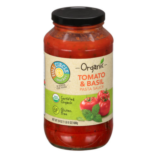 Full Circle Market Pasta Sauce, Tomato & Basil