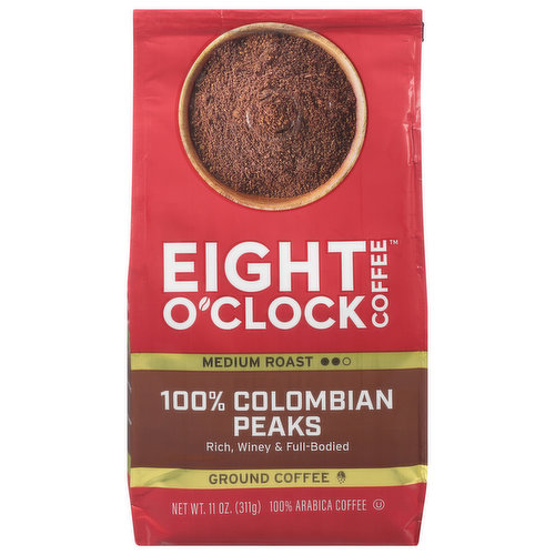 Eight O'Clock Coffee Coffee, Ground, Medium Roast, 100% Colombian Peaks