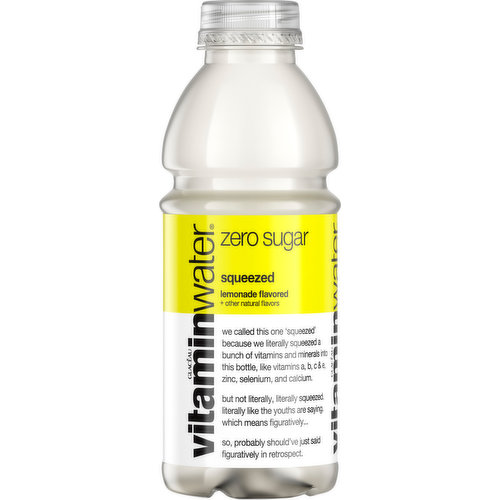 Vitaminwater Water Beverage, Zero Sugar, Lemonade Flavored