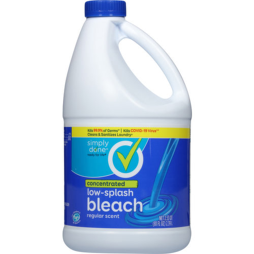 Simply Done Bleach, Concentrated, Low-Splash, Regular Scent