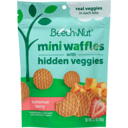 Beech-Nut Waffles with Hidden Veggies, Butternut Berry, Mini