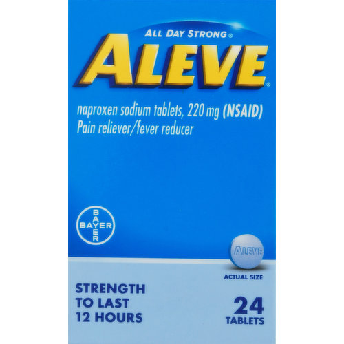 Aleve Pain Reliever/Fever Reducer, 220 mg, Tablets