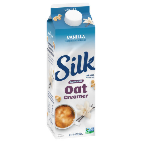 Silk Vanilla Dairy-Free Soy Creamer 16 Fl. Oz. Carton, Creamers