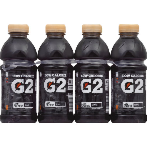 Artificial flavor. 45 calories per bottle. G Series: 01; 02; 03. G Series: prime; perform; recover. Low calorie hydration. Contains no fruit juice. Visit gatorade.com.