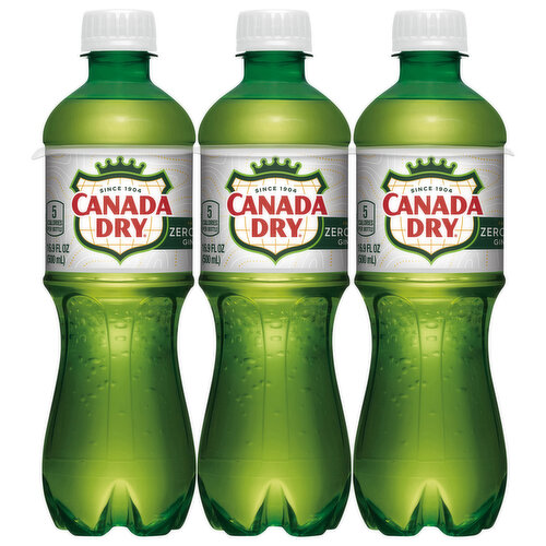 Canada Dry Ginger Ale, Zero Sugar, Caffeine Free