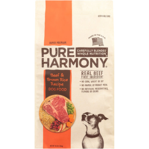 Pure Harmony Super Premium Beef & Brown Rice Recipe Dog Food