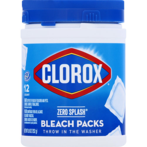 Clorox Bleach Packs, Zero Splash