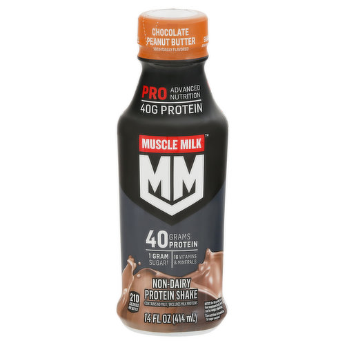 Muscle Milk Protein Shake, Non-Dairy, Chocolate Peanut Butter