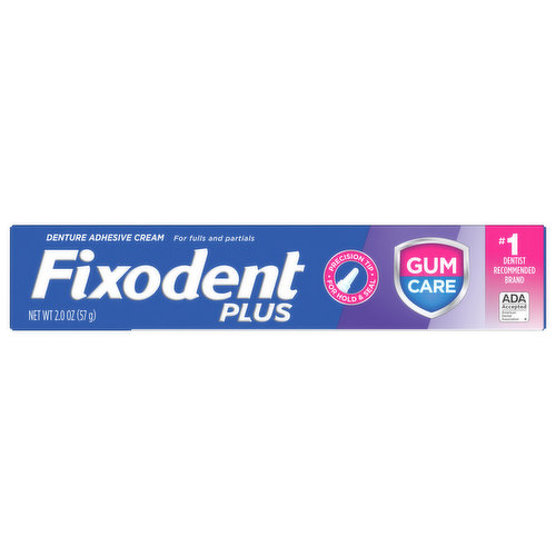 Fixodent Denture Adhesive Cream, Plus