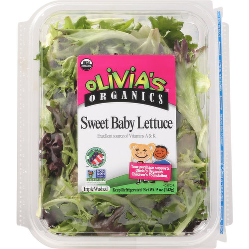 Olivia's Organics Baby Lettuce, Sweet