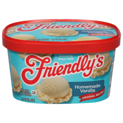 Friendly's Ice Cream, Premium, Homemade Vanilla, Original Recipe