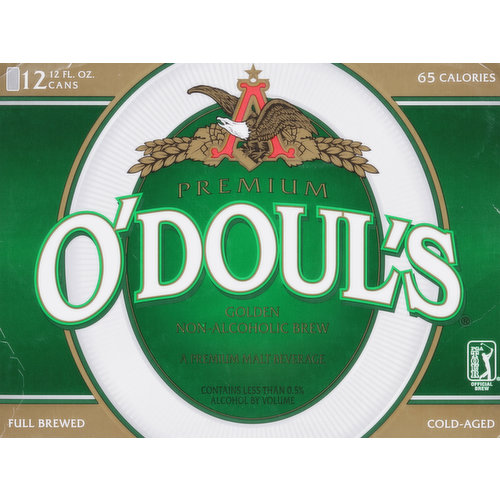 O'Doul's Malt Beverage, Non-Alcoholic Brew, Golden, Premium