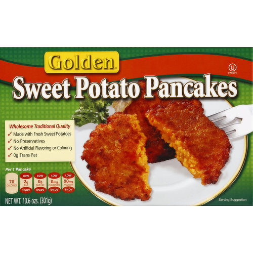 Golden Pancakes, Sweet Potato