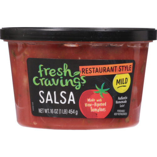 Fresh Cravings Salsa, Restaurant Style, Mild