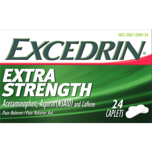 Excedrin Pain Reliever/Pain Reliever Aid, Extra Strength, Caplets