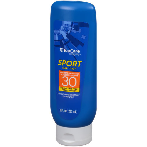 TopCare Sport Sweat/Water Resistant Uva/Uvb Broad Spectrum Spf 30 Sunscreen Sun Lotion