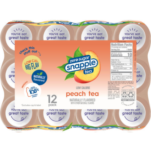 Zero Sugar Peach Tea