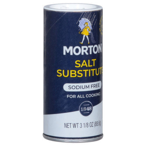 Morton Salt Substitute, Sodium Free, 3.12 Ounce