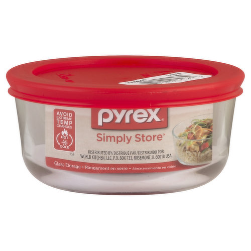 Pyrex Glass Storage, 2 Cup