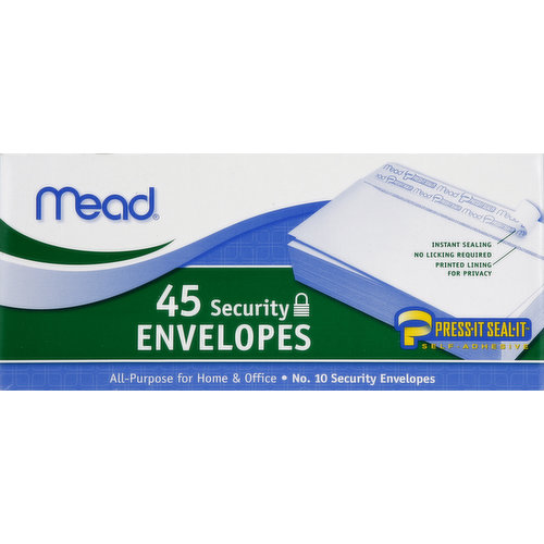 Mead Envelopes, Security