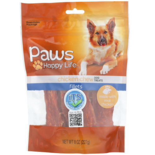 Paws Happy Life Chicken Chew Fillets Dog Treats - King Kullen